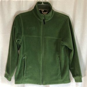 Columbia Boys Youth Full Zip Fleece Jacket Olive Army Green